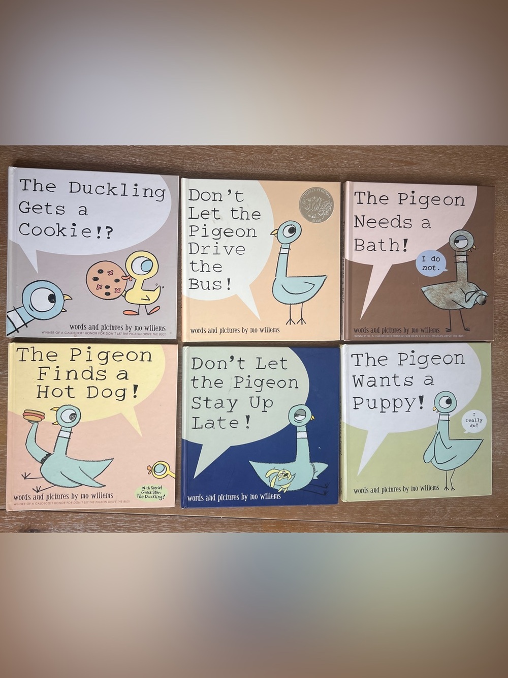 Pigeon Hardcover books by Mo Willems (set of 6)